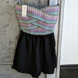 Bebe | strapless romper | XS